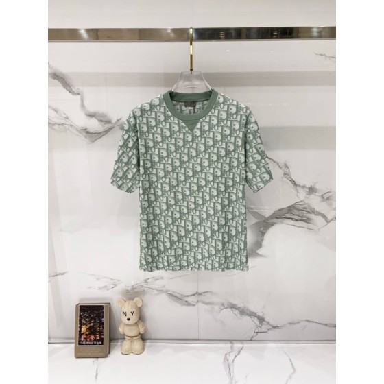 Dior Oblique Relaxed-Fit T-Shirt, Terry Cotton Jacquard